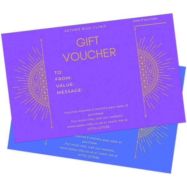 gift vouchers osteo info uk